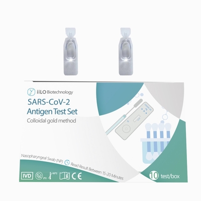 Πλαστικό CE SAR-CoV-2 καθορισμένη Nasopharyngeal πατσαβούρα 10 δοκιμής αντιγόνων δοκιμή/κιβώτιο